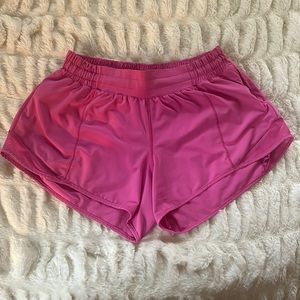 Lululemon Hotty Hot Shorts, Sonic Pink, Size 8, 2.5